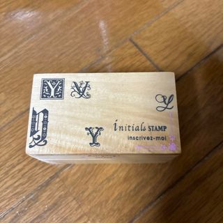 フェリシモ(FELISSIMO)のまつ様専用　未使用　木箱入りイニシャルスタンプ「Y」5種セット(はんこ)