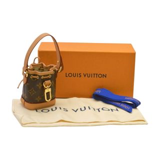 ルイヴィトン(LOUIS VUITTON)のルイヴィトン LOUIS VUITTON バッグチャーム マイクロ ノエ モノグラム ブラウン レディース su_p e_u F-YA915(チャーム)