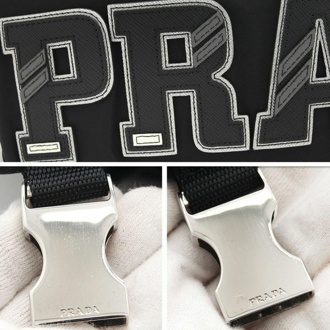 PRADA(プラダ)の美品 プラダ PRADA リュック テスート TESSUTO ロゴ バックパック 2VZ135 2ED3 F0002 NERO ナイロン ブラック 黒 大容量 デイパック A4対応 旅行 ビジネス メンズのバッグ(バッグパック/リュック)の商品写真