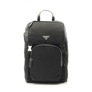 プラダ(PRADA)のプラダ PRADA Re-Nylon リュックサック バックパック バッグ ナイロン サフィアーノレザー メンズ ブラック系 2VZ135HOL2DMGF0002 【新品】(バッグパック/リュック)