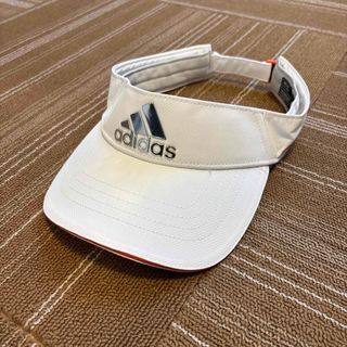 アディダス(adidas)のadidas ゴルフバイザー ホワイト ONE SIZE(サンバイザー)