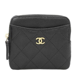 シャネル(CHANEL)のシャネル CHANEL マトラッセ タイムレス クラシック ジップコインパース キャビアスキン ブラック AP2061 美品 新入荷 CH1039(コインケース)