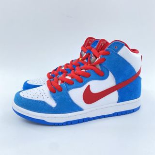 ナイキ(NIKE)の【中古】NIKE SB DUNK HIGH ISO DORAEMON スニーカー 25cm CI2692-400 ホワイト レッド ブルー ナイキ[10][240092267786](スニーカー)