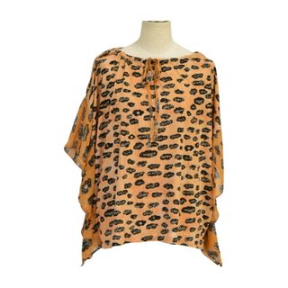 TSUMORI CHISATO - ツモリチサト TSUMORI CHISATO Tシャツ/カットソー HAPPY柄 オレンジ サイズ 2 レディース F-M13647