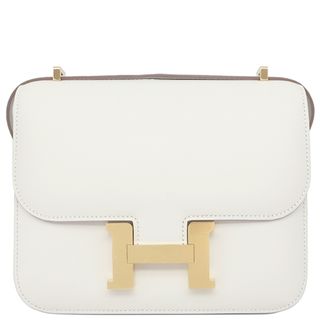エルメス(HERMES)のエルメス HERMES ショルダーバッグ コンスタンス3 ミニ ミロワール スイフト グリペール ゴールド金具 新品 未使用 白 新刻印 W刻印（2024年製） 【箱】【中古】(ショルダーバッグ)