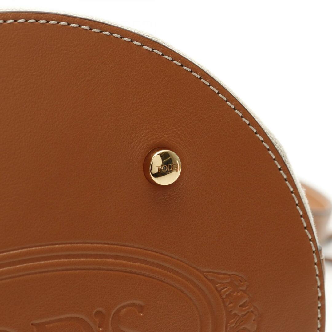 TOD'S(トッズ)のトッズ TOD'S KATEバケットバッグS ショルダーバッグ バッグ キャンバス レザー レディース ベージュ系 / ブラウン系 【中古】 レディースのバッグ(ショルダーバッグ)の商品写真