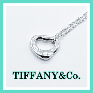 ティファニー(Tiffany & Co.)のティファニー　オープンハート　ネックレス　シルバー　925 A398(ネックレス)