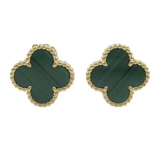 ヴァンクリーフアンドアーペル(Van Cleef & Arpels)のVan Cleef & Arpels ヴァンクリーフ＆アーペル ピアス ヴィンテージアルハンブラ ピアス マラカイト(ピアス)
