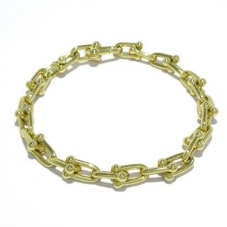 ティファニー(Tiffany & Co.)のTIFFANY&Co.(ティファニー) ブレスレット美品  ハードウェア スモールリンク ブレスレット K18YG(ブレスレット/バングル)